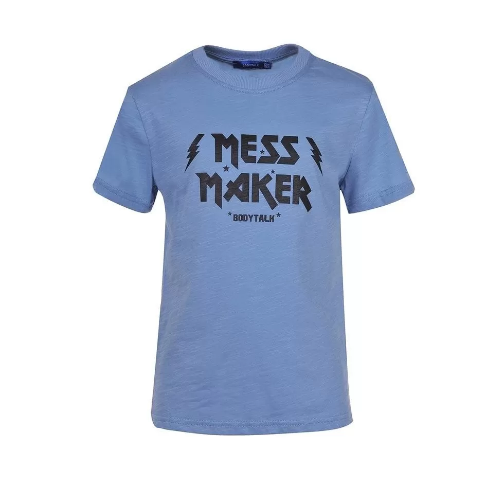 Παιδική Μπλούζα - BodyTalk μπλούζα κοντομάνικη `mess maker`-  1191-751328-00427 - Spot Team