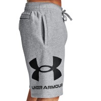 Under Armour Mens Rival Fleece Big Logo Shorts - 1357118-011