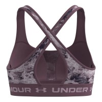 Under Armour Womens Armour® Mid Crossback Printed Sports Bra - 1361042-554