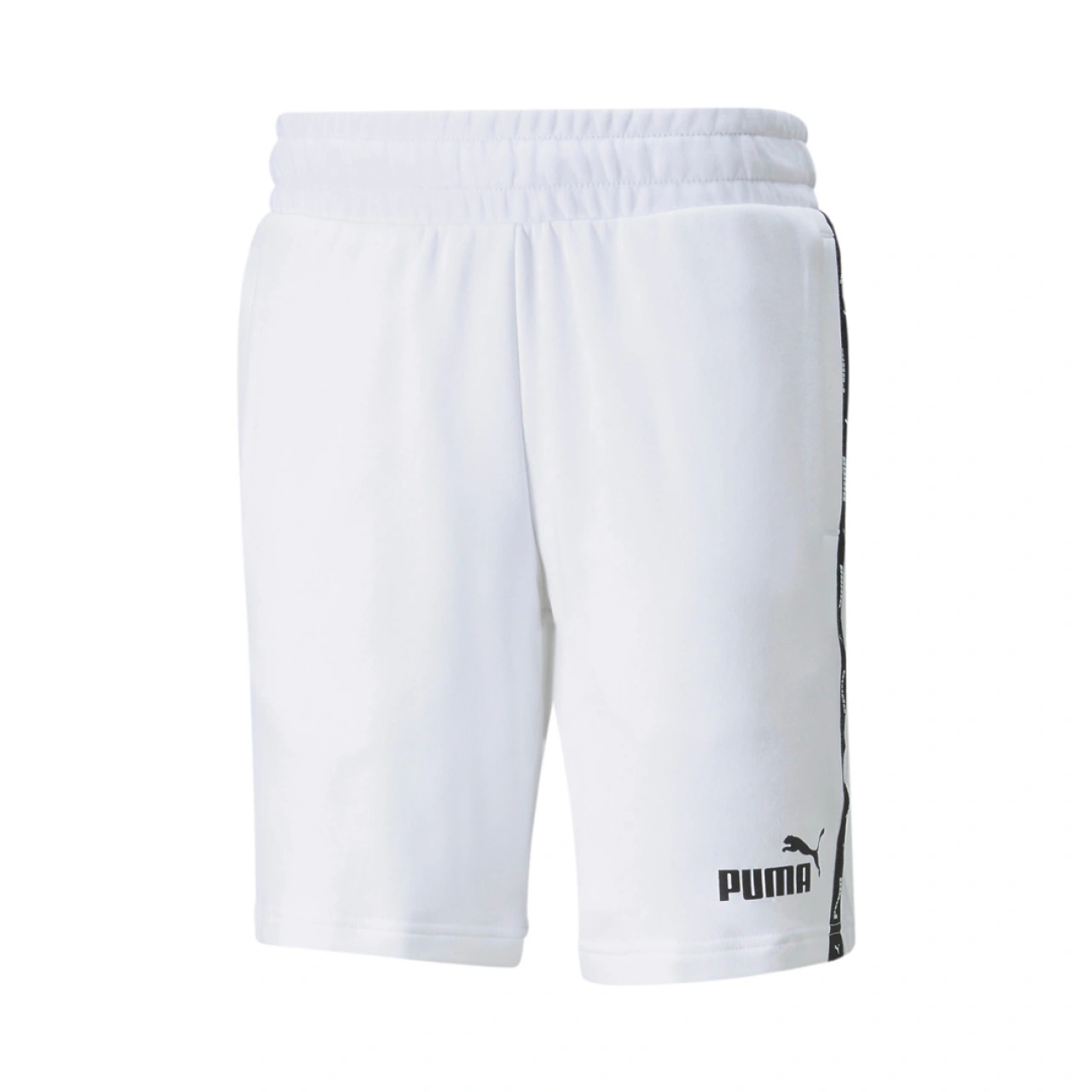Puma Essentials+ Tape Men's Shorts Λευκό - 847387-02 - Spot Team