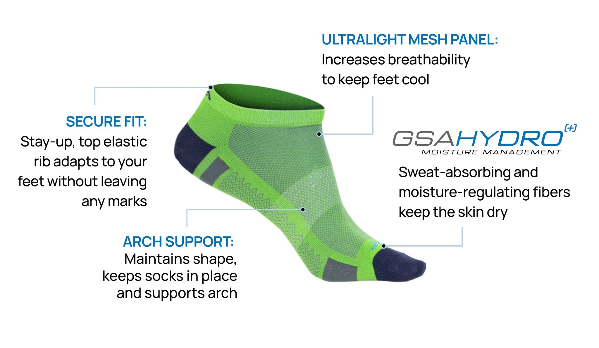 Ανδρικές Κάλτσες - GSA 620 Performance Socks Πακέτο των 3 - 911448-57 -  Spot Team