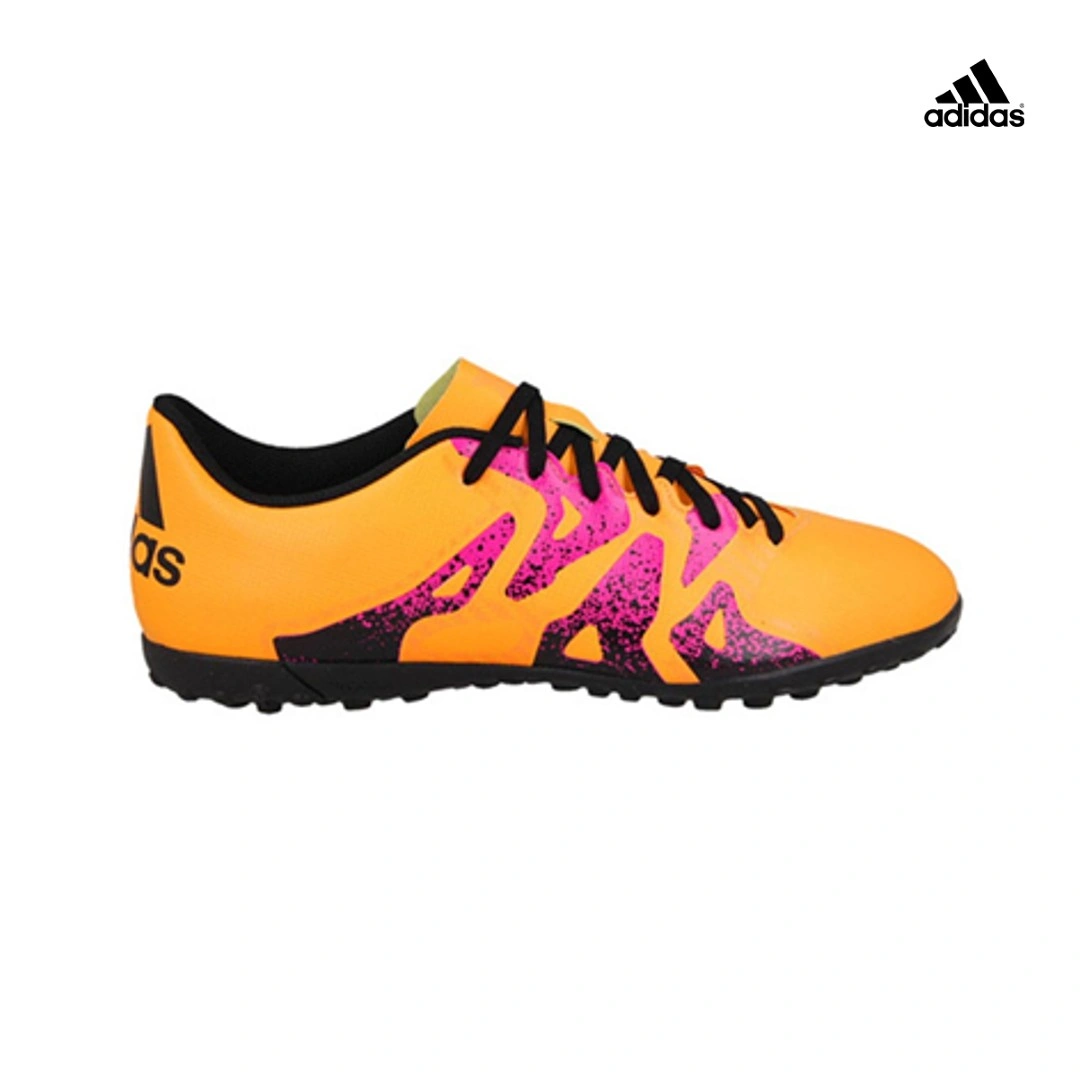 Adidas Παιδικά Ποδοσφαιρικά Παπούτσια X 15.4 TF με Σχάρα Πορτοκαλί - S74608  - Spot Team