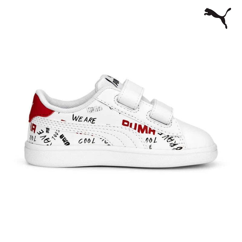 Puma Παιδικά Sneakers Λευκά - 389761-01 - Spot Team