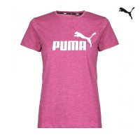 Puma ESS Logo Heather Tee Γυναικείο T-shirt με Στάμπα - 586876-96