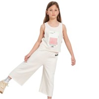 Bodytalk Παιδική αμάνικη κοντή μπλούζα για κορίτσια "SMUDGEG" - 1231-702321-00214