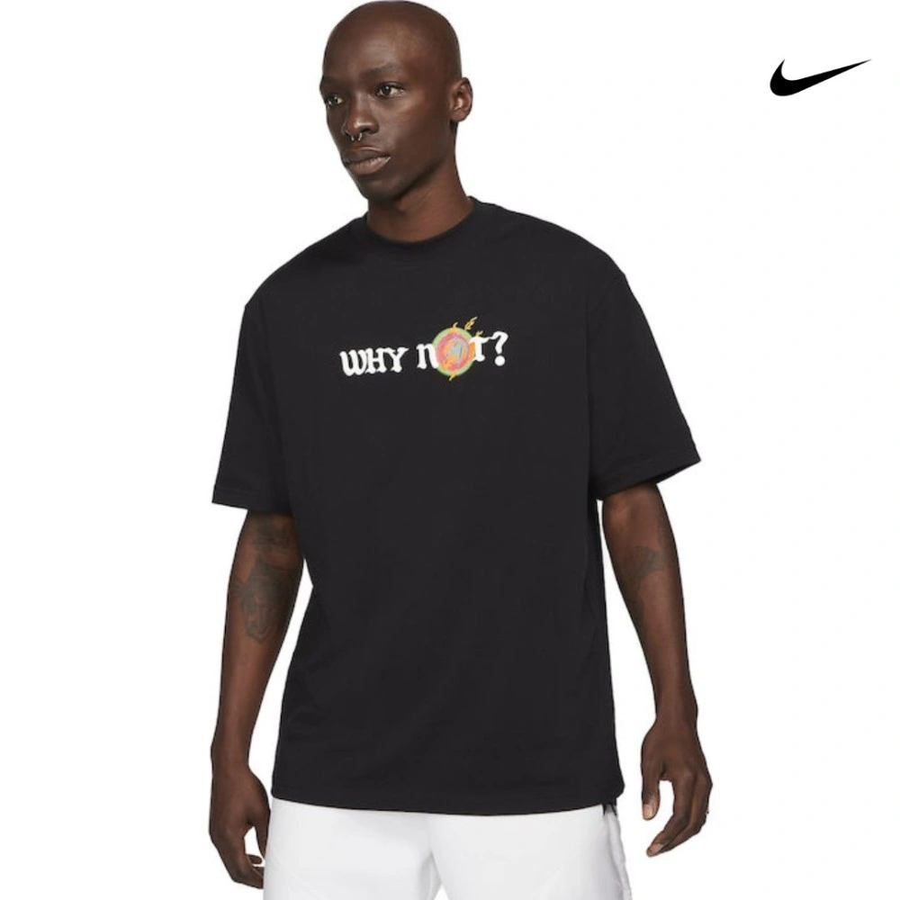Nike Why Not Ανδρικό T-shirt Μαύρο με Στάμπα - DD3324-010 - Spot Team