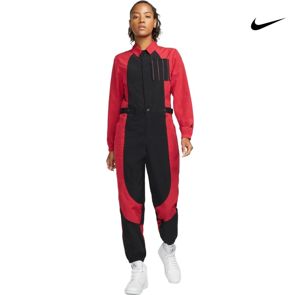 Nike Γυναικεία Ολόσωμη Φόρμα Jordan Women Essentials Flightsuit Black/Red -  DJ2626-636 - Spot Team