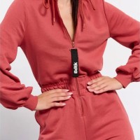 Bodytalk Γυναικεία ολόσωμη φόρμα με κουκούλα και φερμουάρ jumpsuit with hood and zipper - 1232-901407-00917
